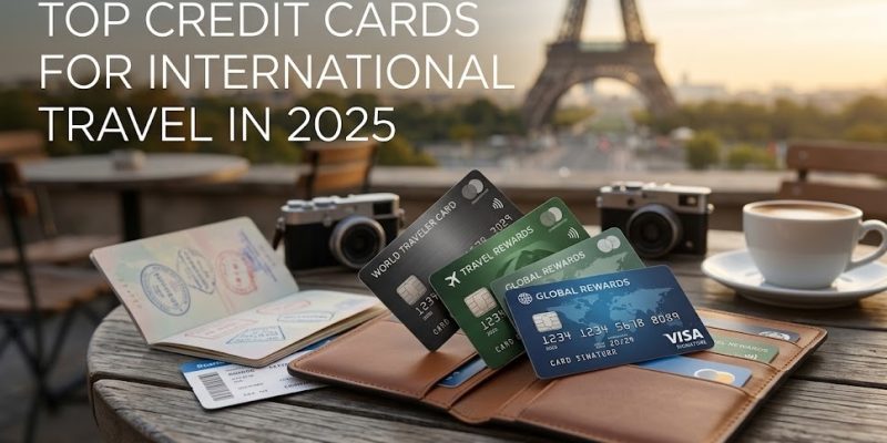 A person holding a premium travel credit card at an international airport lounge.